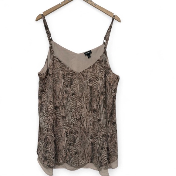 Torrid Snakeskin Top Animal Print Sophie Swing Cami Plus Size, Business Casual - Picture 6 of 9